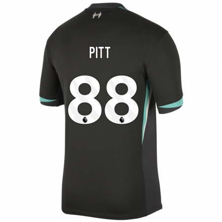 Kandiny Enfant Maillot Lucas Pitt #88 Noir Anthracite Blanc Tenues Extérieur 2024/25 T-Shirt