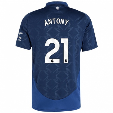 Kandiny Enfant Maillot Antony #21 Indigo Tenues Extérieur 2024/25 T-Shirt