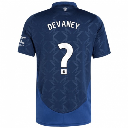 Kandiny Enfant Maillot Jacob Devaney #0 Indigo Tenues Extérieur 2024/25 T-Shirt