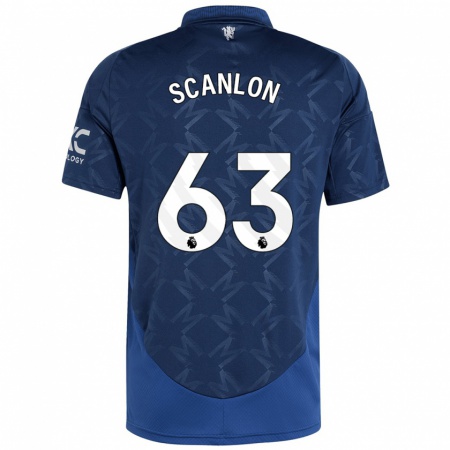 Kandiny Enfant Maillot James Scanlon #63 Indigo Tenues Extérieur 2024/25 T-Shirt