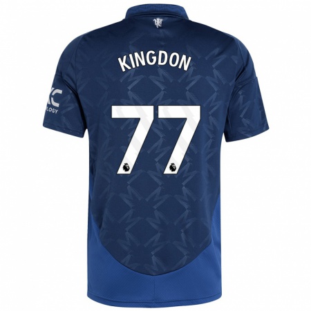 Kandiny Enfant Maillot Jack Kingdon #77 Indigo Tenues Extérieur 2024/25 T-Shirt