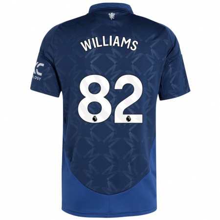 Kandiny Enfant Maillot Ethan Williams #82 Indigo Tenues Extérieur 2024/25 T-Shirt