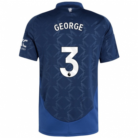 Kandiny Enfant Maillot Gabby George #3 Indigo Tenues Extérieur 2024/25 T-Shirt