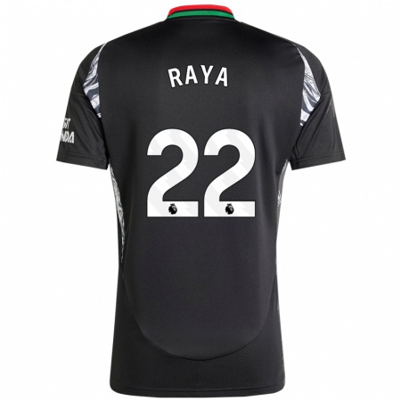 Kandiny Enfant Maillot David Raya #22 Noir Tenues Extérieur 2024/25 T-Shirt