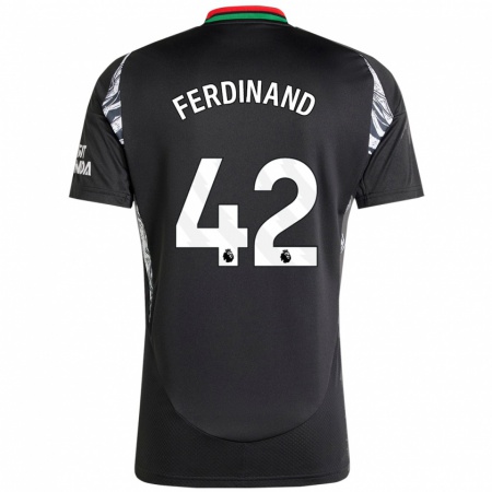 Kandiny Enfant Maillot Seb Ferdinand #42 Noir Tenues Extérieur 2024/25 T-Shirt