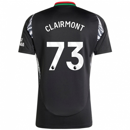 Kandiny Enfant Maillot Reece Clairmont #73 Noir Tenues Extérieur 2024/25 T-Shirt