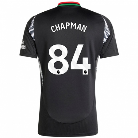 Kandiny Enfant Maillot Samuel Chapman #84 Noir Tenues Extérieur 2024/25 T-Shirt