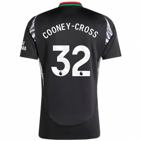 Kandiny Enfant Maillot Kyra Cooney-Cross #32 Noir Tenues Extérieur 2024/25 T-Shirt