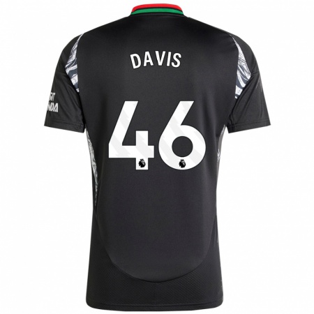 Kandiny Enfant Maillot Timi Davis #46 Noir Tenues Extérieur 2024/25 T-Shirt