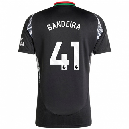 Kandiny Enfant Maillot Mauro Bandeira #41 Noir Tenues Extérieur 2024/25 T-Shirt