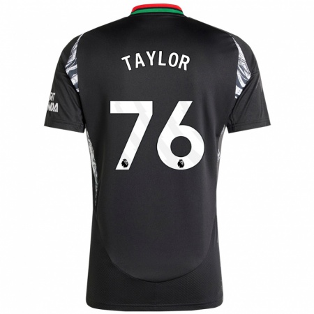 Kandiny Enfant Maillot Kido Taylor Hart #76 Noir Tenues Extérieur 2024/25 T-Shirt