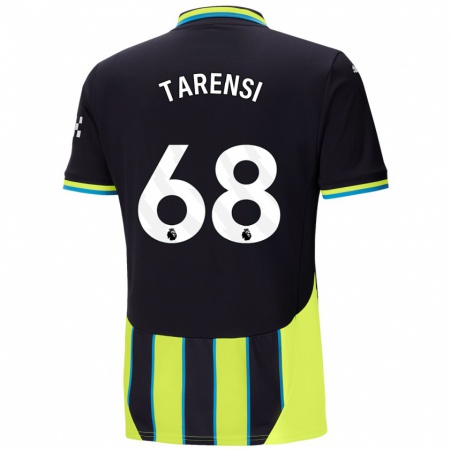 Kandiny Enfant Maillot Oscar Tarensi #68 Bleu Jaune Tenues Extérieur 2024/25 T-Shirt