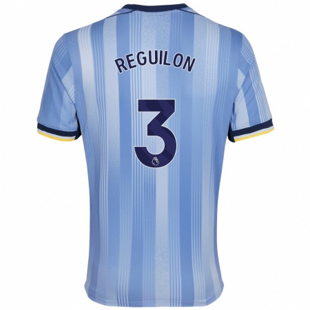 Kandiny Enfant Maillot Sergio Reguilón #3 Bleu Clair Tenues Extérieur 2024/25 T-Shirt