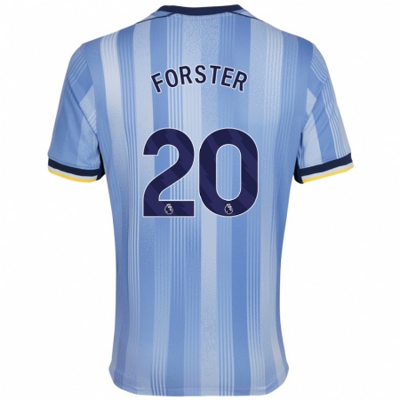 Kandiny Enfant Maillot Fraser Forster #20 Bleu Clair Tenues Extérieur 2024/25 T-Shirt