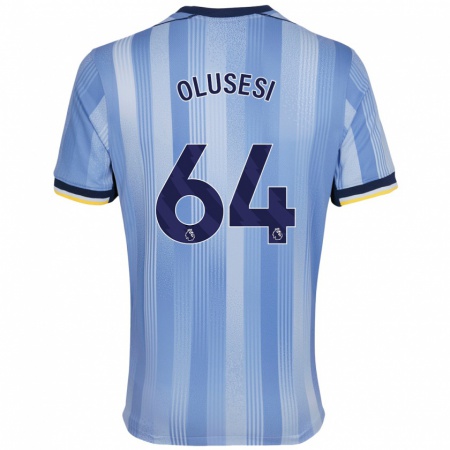 Kandiny Enfant Maillot Callum Olusesi #64 Bleu Clair Tenues Extérieur 2024/25 T-Shirt