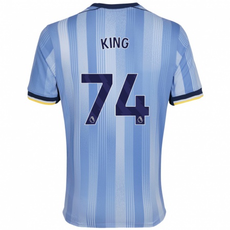 Kandiny Enfant Maillot Maeson King #74 Bleu Clair Tenues Extérieur 2024/25 T-Shirt