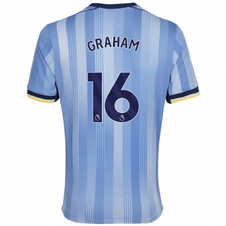 Kandiny Enfant Maillot Kit Graham #16 Bleu Clair Tenues Extérieur 2024/25 T-Shirt