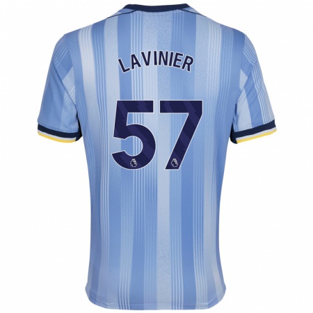 Kandiny Enfant Maillot Marcel Lavinier #57 Bleu Clair Tenues Extérieur 2024/25 T-Shirt