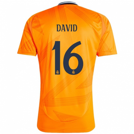 Kandiny Enfant Maillot Antonio David #16 Orange Tenues Extérieur 2024/25 T-Shirt