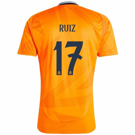 Kandiny Enfant Maillot David Ruiz #17 Orange Tenues Extérieur 2024/25 T-Shirt