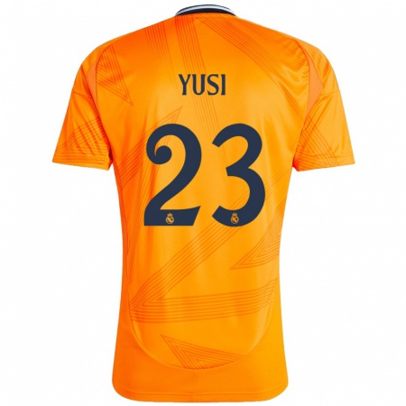 Kandiny Enfant Maillot Youssef Enríquez #23 Orange Tenues Extérieur 2024/25 T-Shirt