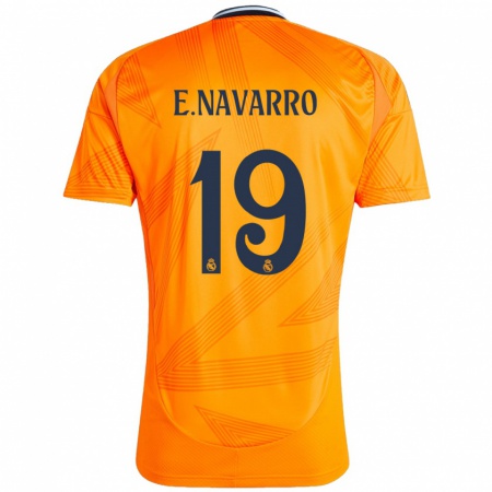 Kandiny Enfant Maillot Eva Navarro #19 Orange Tenues Extérieur 2024/25 T-Shirt