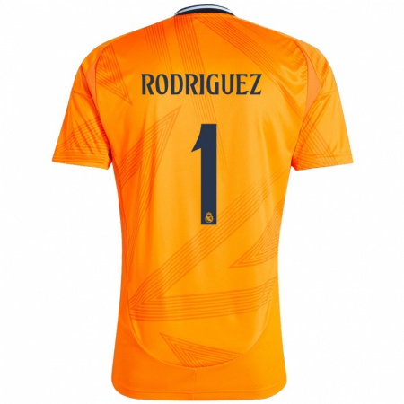 Kandiny Enfant Maillot Misa Rodriguez #1 Orange Tenues Extérieur 2024/25 T-Shirt