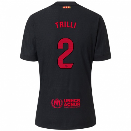 Kandiny Enfant Maillot Trilli #2 Noir Rouge Tenues Extérieur 2024/25 T-Shirt