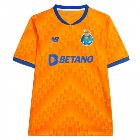 Kandiny Enfant Maillot Diogo Costa #99 Orange Tenues Extérieur 2024/25 T-Shirt