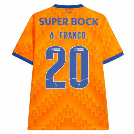 Kandiny Enfant Maillot André Franco #20 Orange Tenues Extérieur 2024/25 T-Shirt