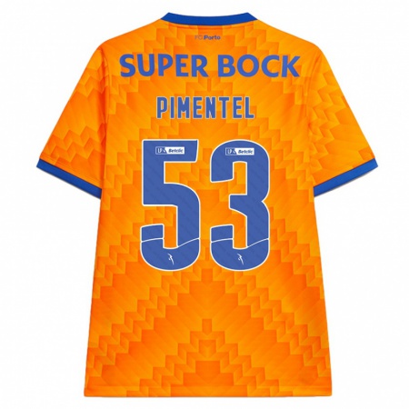 Kandiny Enfant Maillot Eric Pimentel #53 Orange Tenues Extérieur 2024/25 T-Shirt