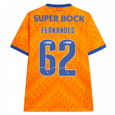 Kandiny Enfant Maillot Rodrigo Fernandes #62 Orange Tenues Extérieur 2024/25 T-Shirt