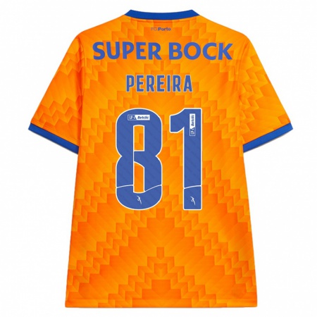 Kandiny Enfant Maillot Martim Pereira #81 Orange Tenues Extérieur 2024/25 T-Shirt