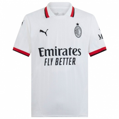 Kandiny Enfant Maillot Cristiano Dotta #16 Blanc Noir Rouge Tenues Extérieur 2024/25 T-Shirt