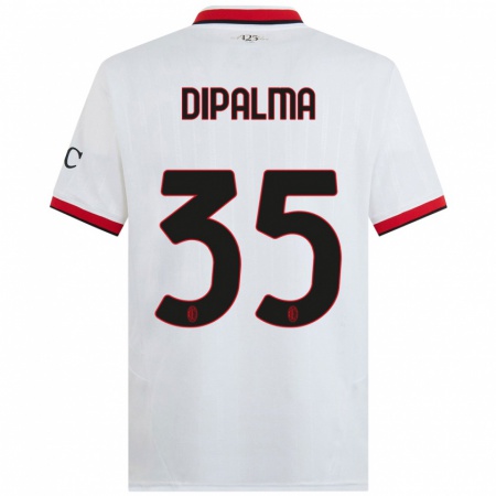 Kandiny Enfant Maillot Matteo Dipalma #35 Blanc Noir Rouge Tenues Extérieur 2024/25 T-Shirt