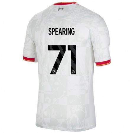 Kandiny Enfant Maillot Jay Spearing #71 Blanc Rouge Noir Troisieme 2024/25 T-Shirt