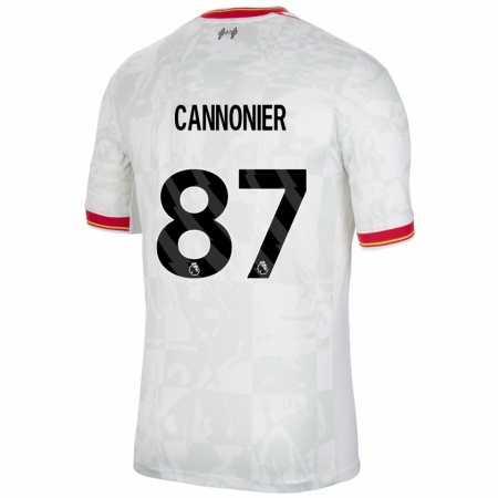 Kandiny Enfant Maillot Oakley Cannonier #87 Blanc Rouge Noir Troisieme 2024/25 T-Shirt