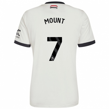 Kandiny Enfant Maillot Mason Mount #7 Blanc Cassé Troisieme 2024/25 T-Shirt