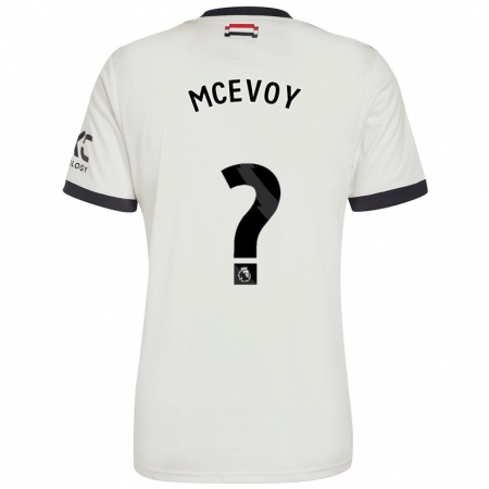 Kandiny Enfant Maillot Jay Mcevoy #0 Blanc Cassé Troisieme 2024/25 T-Shirt