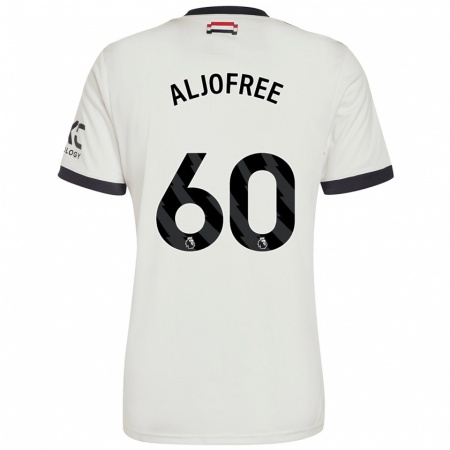 Kandiny Enfant Maillot Sonny Aljofree #60 Blanc Cassé Troisieme 2024/25 T-Shirt