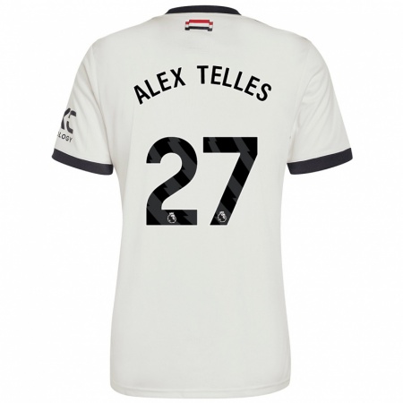 Kandiny Enfant Maillot Alex Nicolao Telles #27 Blanc Cassé Troisieme 2024/25 T-Shirt