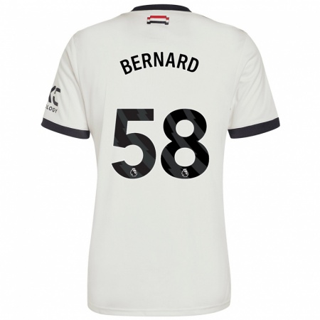 Kandiny Enfant Maillot Bernard #58 Blanc Cassé Troisieme 2024/25 T-Shirt