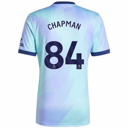 Kandiny Enfant Maillot Samuel Chapman #84 Aqua Troisieme 2024/25 T-Shirt