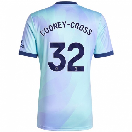 Kandiny Enfant Maillot Kyra Cooney-Cross #32 Aqua Troisieme 2024/25 T-Shirt