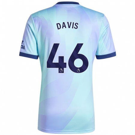 Kandiny Enfant Maillot Timi Davis #46 Aqua Troisieme 2024/25 T-Shirt