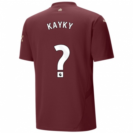 Kandiny Enfant Maillot Kayky #0 Marron Troisieme 2024/25 T-Shirt