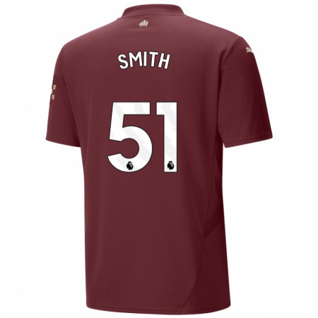 Kandiny Enfant Maillot Isaac Smith #51 Marron Troisieme 2024/25 T-Shirt