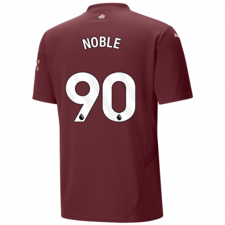 Kandiny Enfant Maillot Kian Noble #90 Marron Troisieme 2024/25 T-Shirt