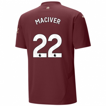 Kandiny Enfant Maillot Sandy Maciver #22 Marron Troisieme 2024/25 T-Shirt