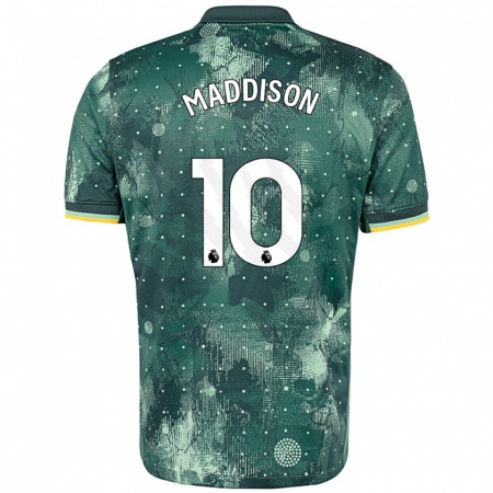 Kandiny Enfant Maillot James Maddison #10 Vert Menthe Troisieme 2024/25 T-Shirt